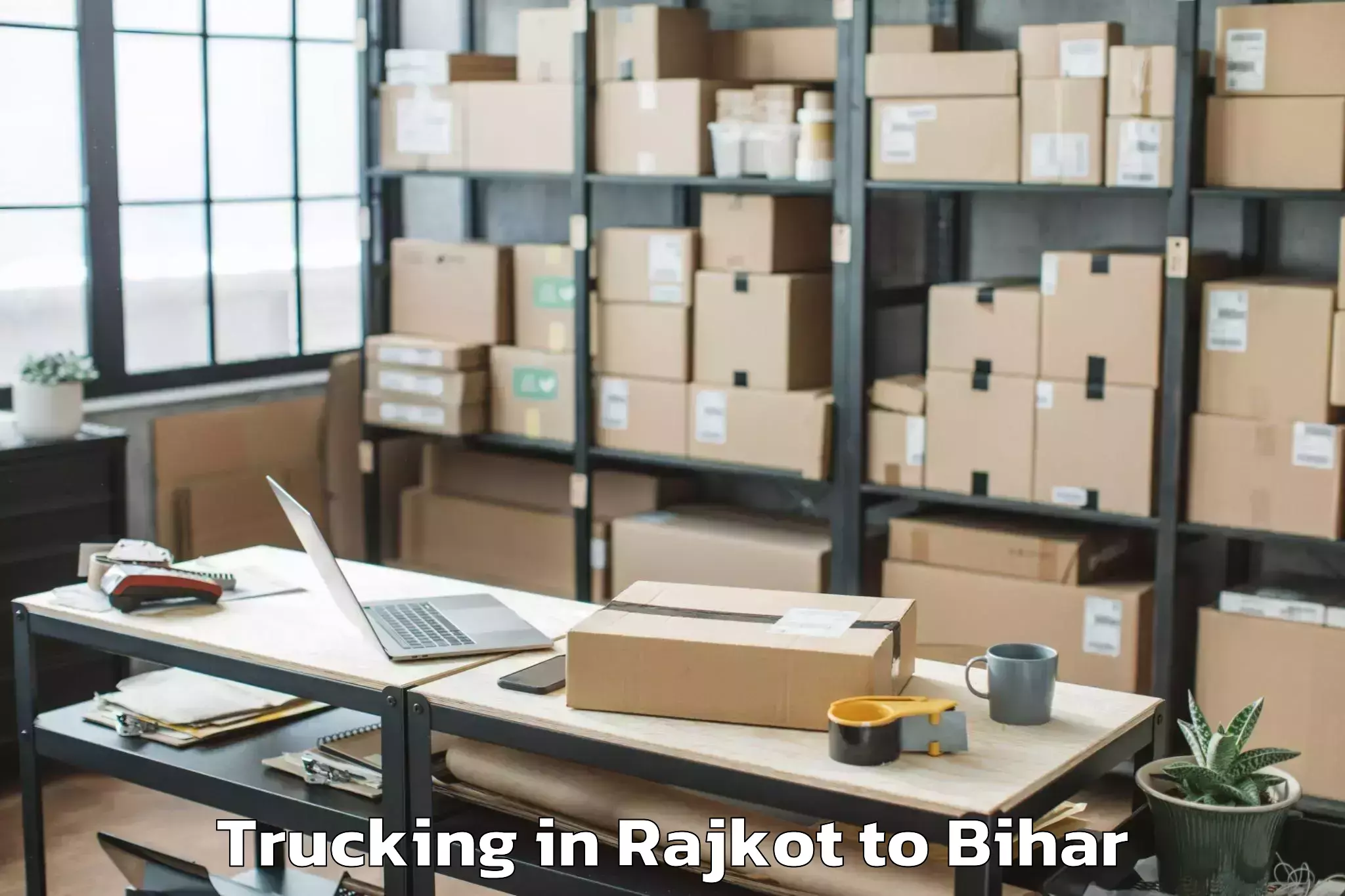 Reliable Rajkot to Laukahi Trucking